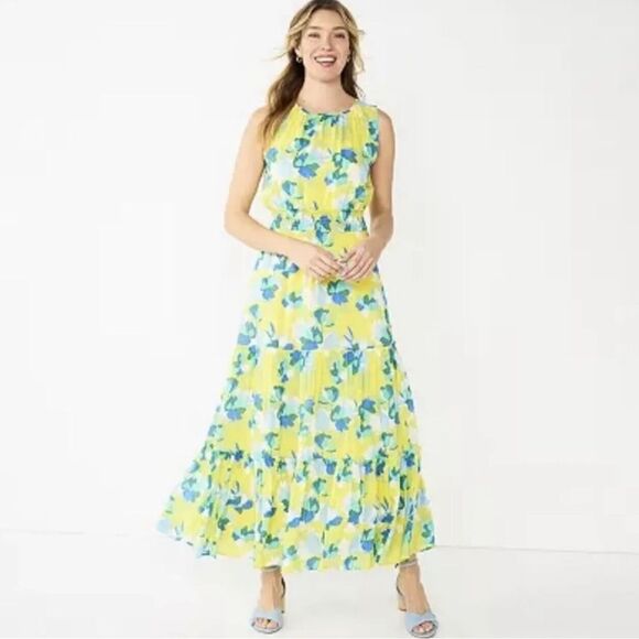 Draper James Dresses & Skirts - DRAPER JAMES RSVP Clip-Dot Tiered Maxi Dress -XXL